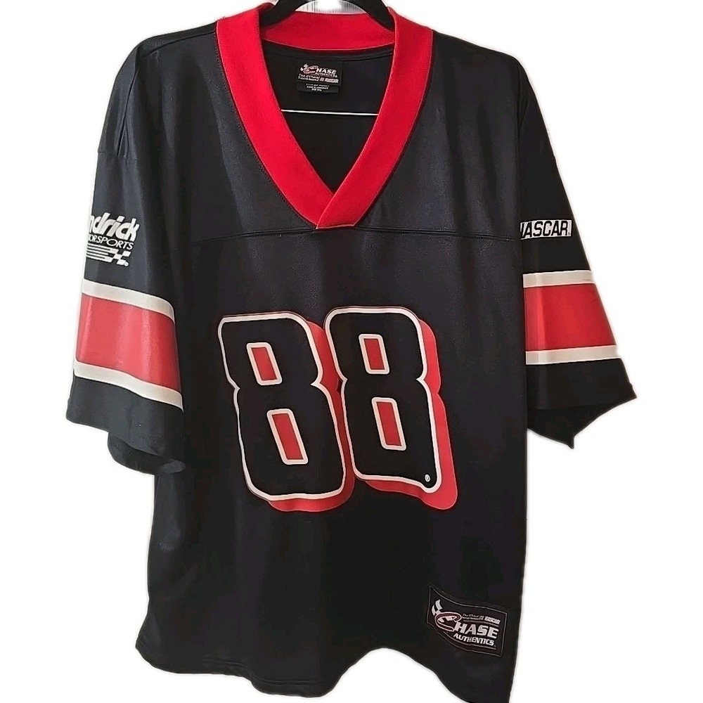 Chase Authentics Dale Earnhardt Jr. #88 Black Red‎ Jersey Mens Size XL